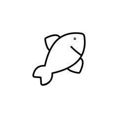 Fototapeta premium Fish icon design with white background stock illustration