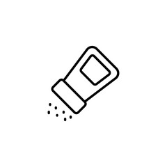 Salt Shaker icon design with white background stock illustration
