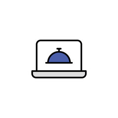 Food Service icon design with white background stock illustration