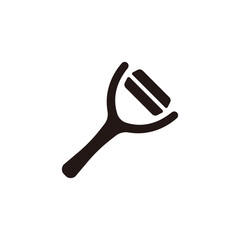 Peeler icon.Flat silhouette version.