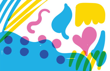 Naklejka premium vector shape illustration design