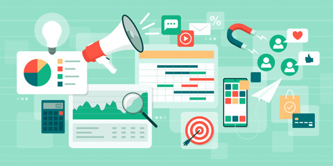 Marketing app and digital interfaces