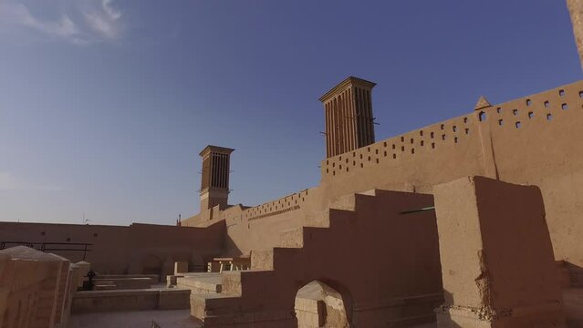 Wind Towers Used As A Natural Cooling System Yazd Iran