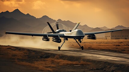 Fototapeta na wymiar Battle Drone