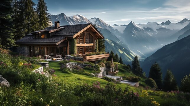 swiss alpine village