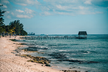 The beach of Mauritius 