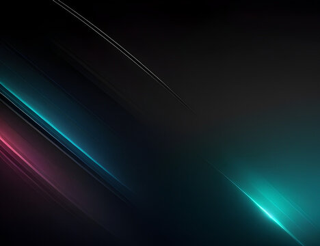 Black Background With Magenta And Turquoise Stripes