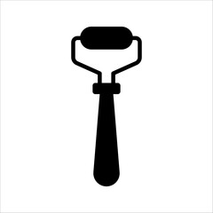 Jade Facial Roller. Facial Massage. Gua Sha. vector illustration on white background