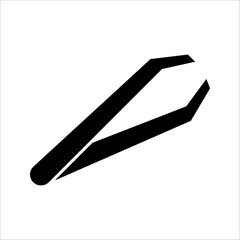 tweezers icon vector. Linear style sign for mobile concept and web design. vector illustration on white background