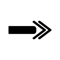 Arrow Icon on a white background. Vector illustration.