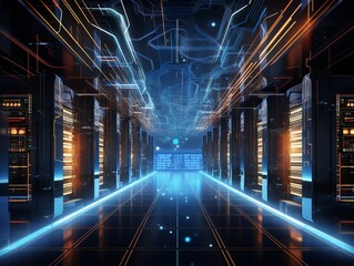Futuristic Serverroom
