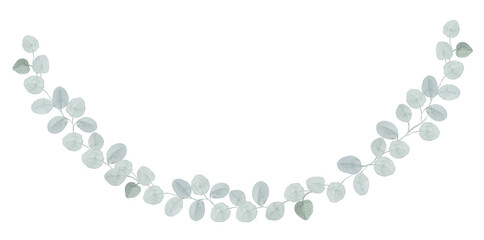Eukalyptus Illustration watercolor Clipart Floral Blume Hochzeit Flower handmadecards kartengestaltung