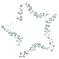 Eukalyptus Illustration watercolor Clipart Floral Blume Hochzeit Flower handmadecards kartengestaltung