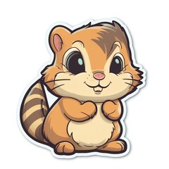 Cute Chipmunk Sticker