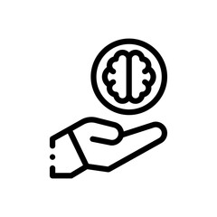 brain line icon