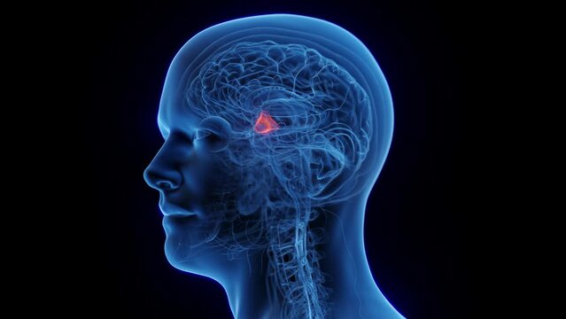 Animation of a man's hypothalamus