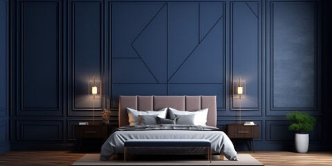 "Modern Luxury Bedroom Interior"
