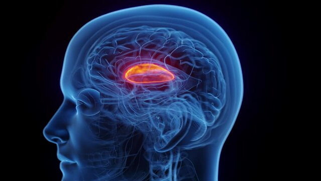 Animation of a man's putamen