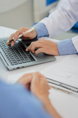 Doctor and patient discussing something