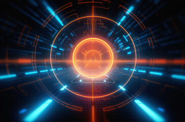 Obraz premium Data Privacy Background with Target. Cybersecurity and Information Protection System. Secure Access, Online Safety, and Shielding from Cyber Threats. Network Security and Tech Innovation