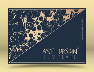 Art design. The layout of a luxury product packaging design, cover, poster, banner, brochure, poster. Creative composition idea for creative design and corporate style