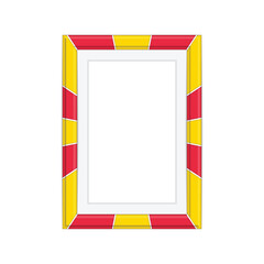 Colorful wooden frame. Wooden square picture frames of colorful set for your web design. Abstract colorful picture frames on white background. Vector Illustration EPS 10.