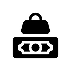 money glyph icon