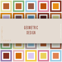 Multicolored squares. Layout for background, cover, screensaver, website and creative idea. The idea of interior design, corporate style and decorative creativity