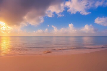 Fototapeta na wymiar sunset over the sea, сlouds over the sea, beach, summer, sun, beauty.