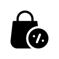 discount glyph icon