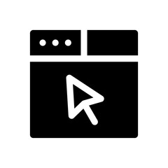 online shopping glyph icon