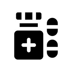 Obraz premium pills glyph icon
