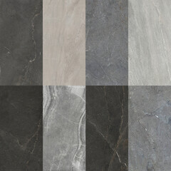 Beautiful patchwork pattern. Mixed of white, grey and dark grey marbles.