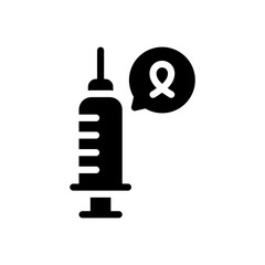syringe glyph icon