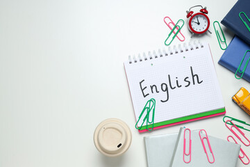 Learning English language, concept of learning language