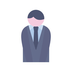 お辞儀をする男性