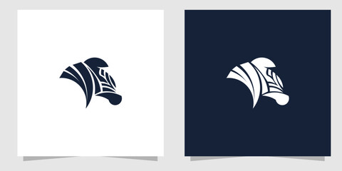 zebra logo design vector