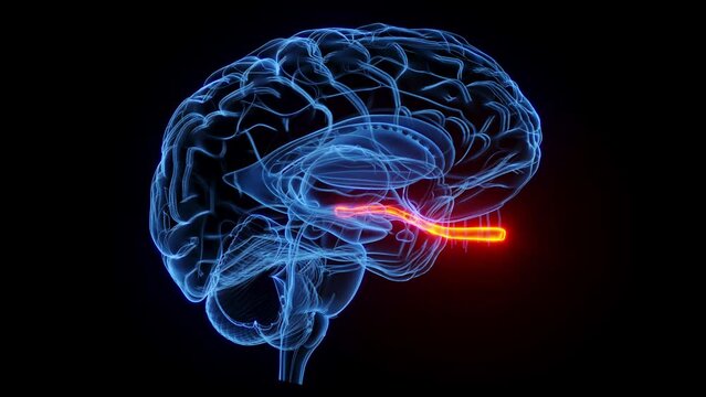 Animation of the optic nerve