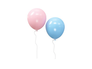 Balloon 3d rendering vector element
