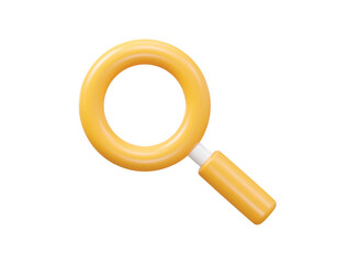 Job search icon 3d rendering illustration element 