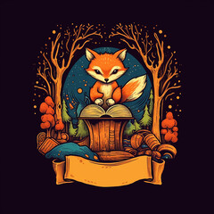 Logo with a fox