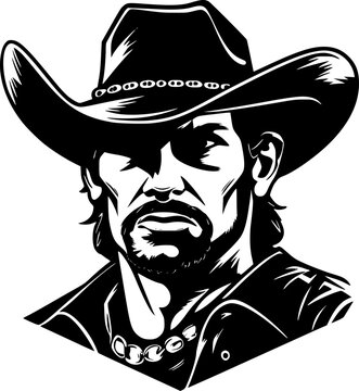 recommend clip art: Cowboy | Minimalist and Simple Silhouette - Vector illustration