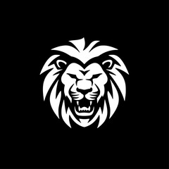 Lion | Minimalist and Simple Silhouette - Vector illustration