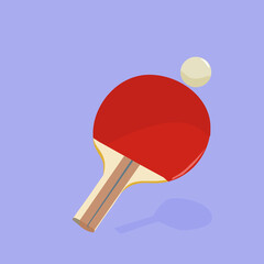 Table Tennis Equipment - Ball and Paddle
