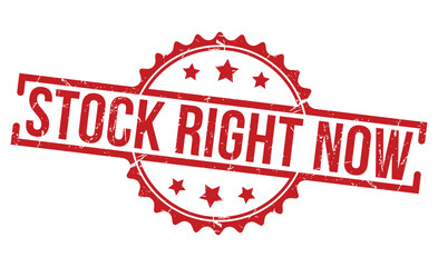 Stock Right Now stamp red rubber stamp on white background. Stock Right Now stamp sign. Stock Right Now stamp.