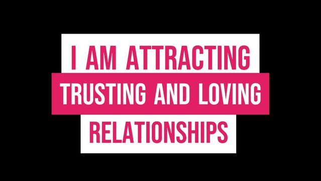 I am Attracting love Affirmation Video
