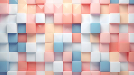 Pastel pixel pattern, background, wallpaper, social media. Generative AI