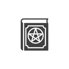 Witchcraft book vector icon
