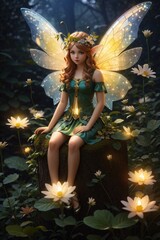 Obraz na płótnie Canvas fairy with magic wand