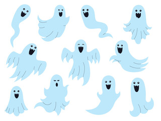Spooks and Ghosts Collection i Cartoon Style